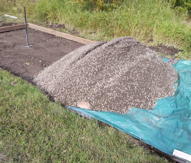 A Get Gravel load dropped exactly where the customer asked in Prince George